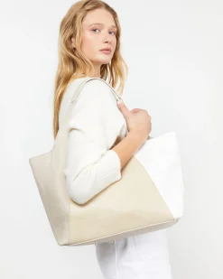 Misako Bolso de hombro tricolor con asa bandolera extraíble