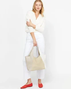 Misako Bolso de hombro tricolor con asa bandolera extraíble