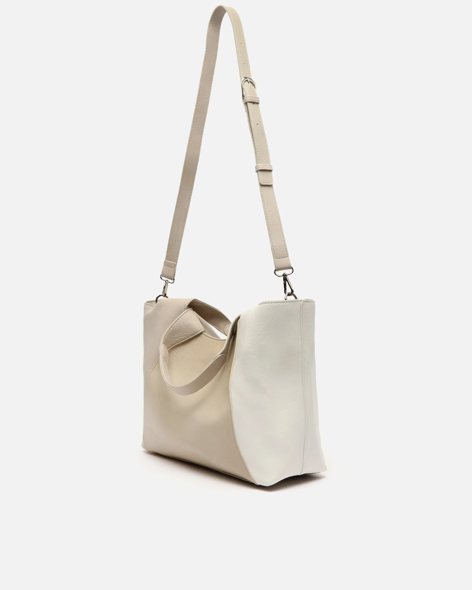 Misako Bolso de hombro tricolor con asa bandolera extraíble