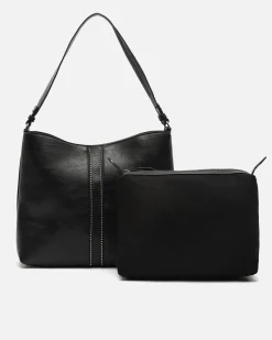 Misako Bolso hobo con detalles metálicos y neceser e asa bandolera extraíble