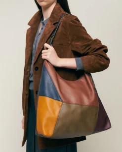 Misako Bolso hobo con estampado patchwork