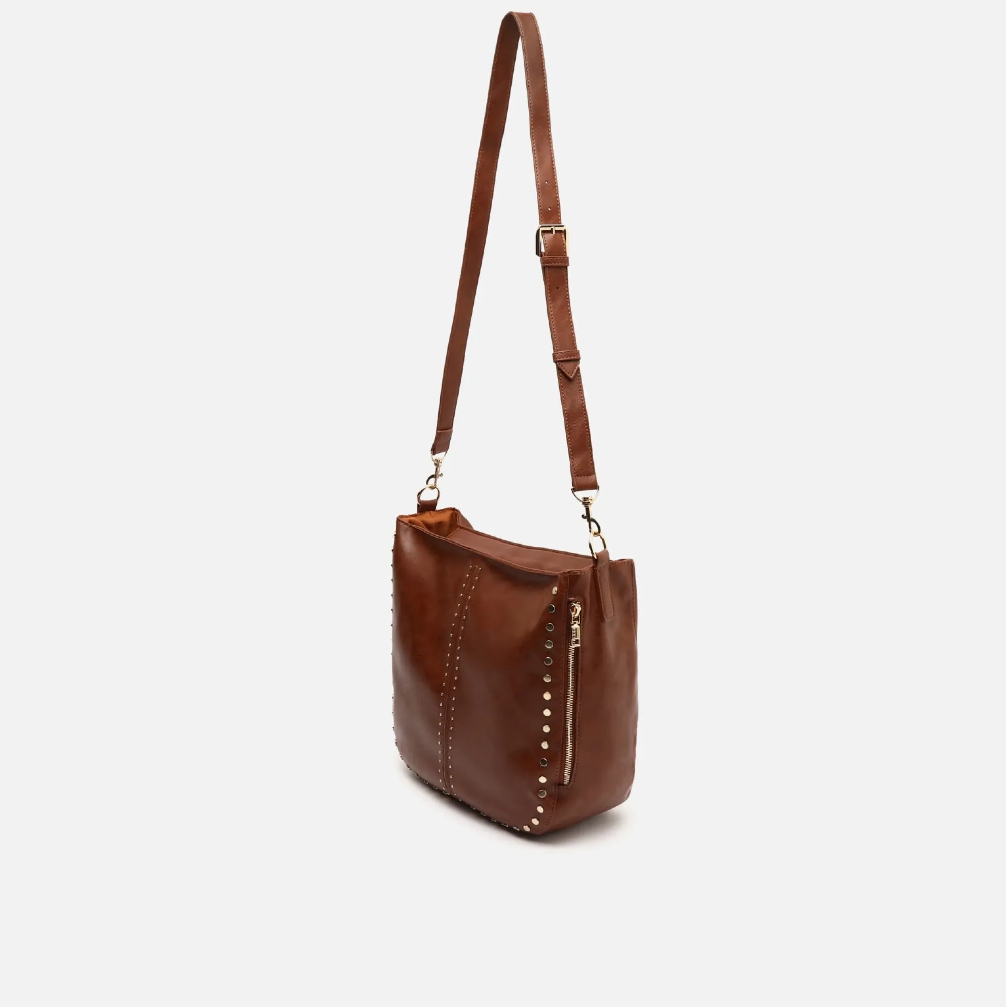 Misako Bolso hobo grande con asa bandolera extraíble y detalles metálicos