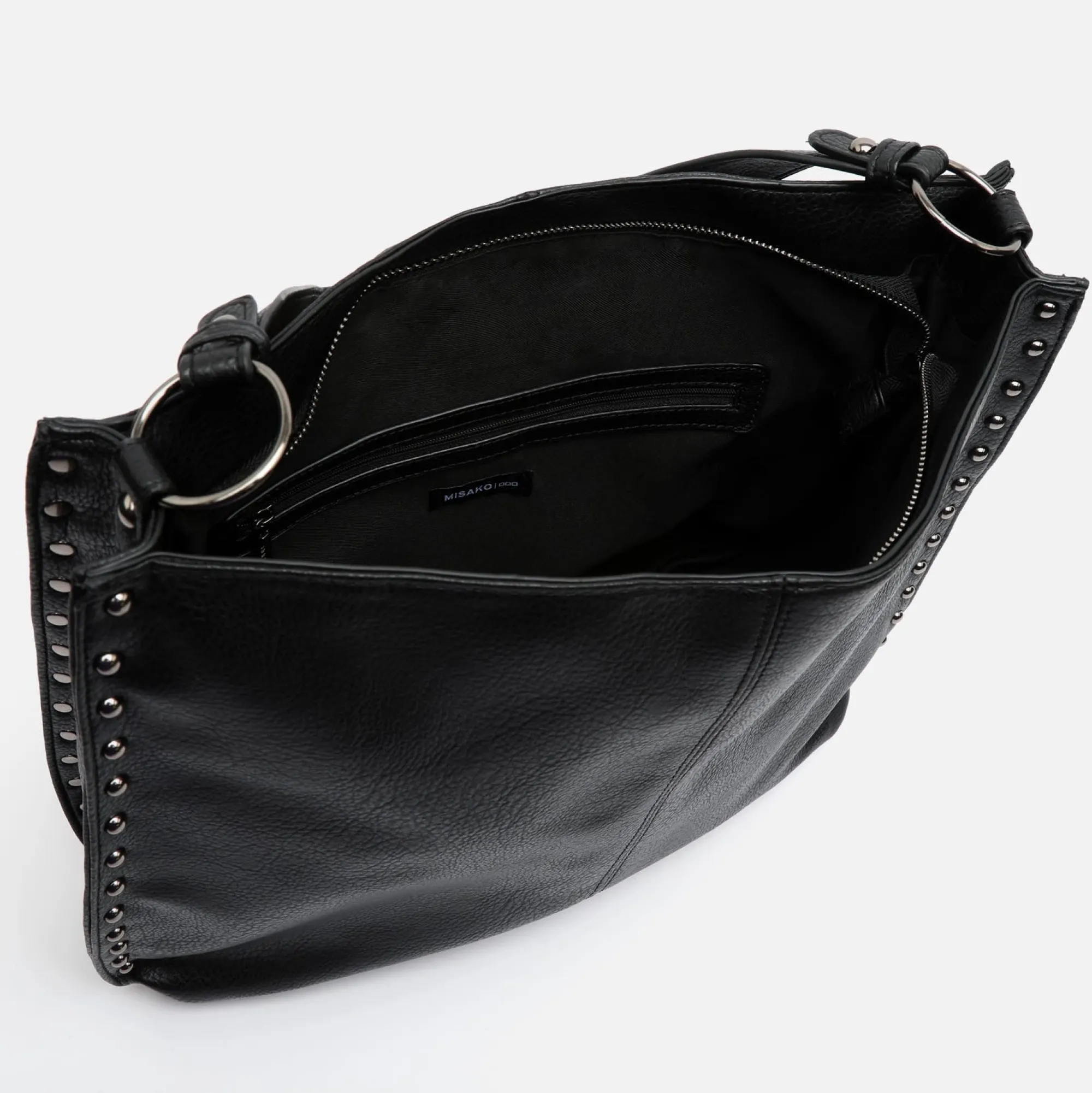 Misako Bolso hobo grande con detalles metálicos