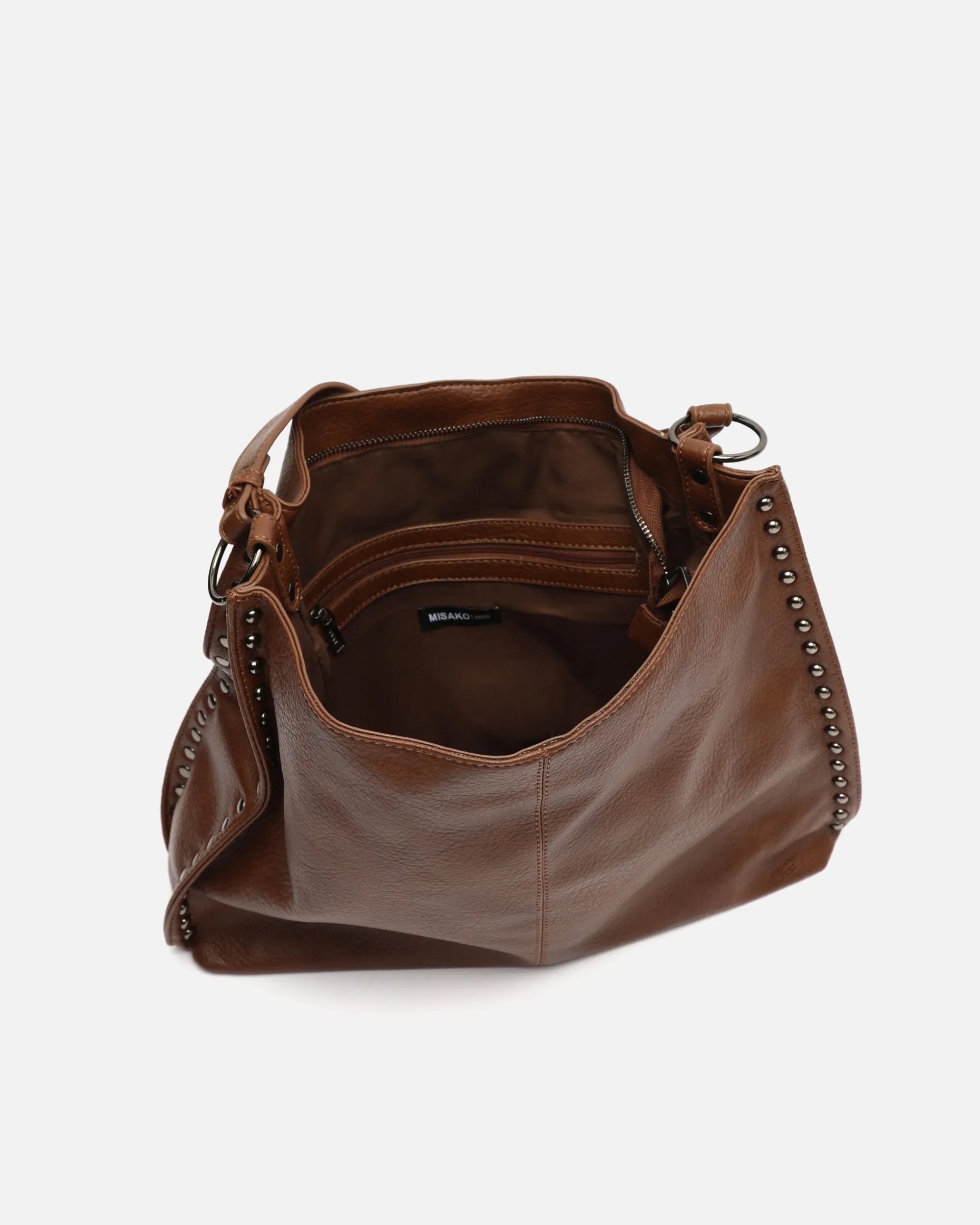 Misako Bolso hobo grande con detalles metálicos