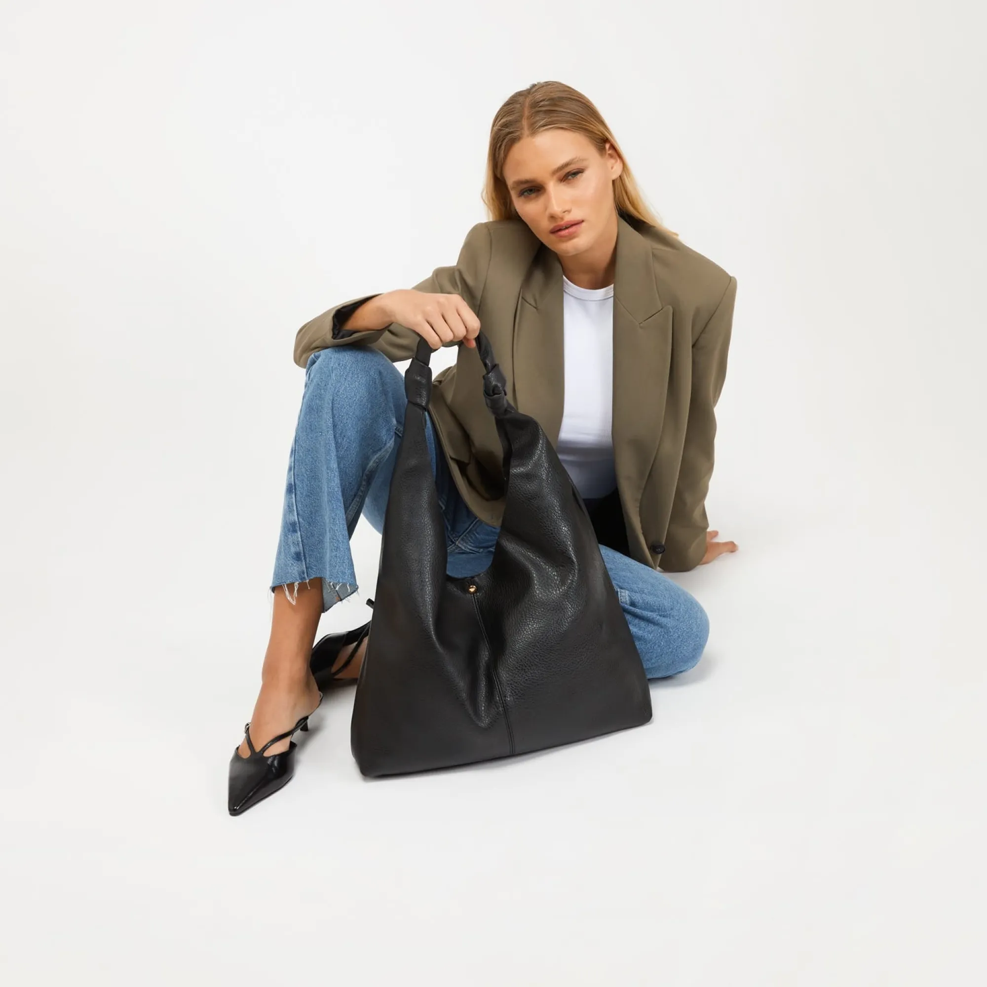 Misako Bolso hobo grande con neceser interior extraíble
