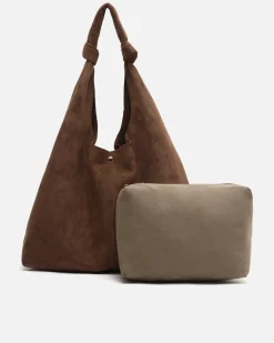 Misako Bolso hobo grande efecto ante con neceser extraíble