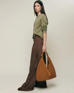 Misako Bolso hobo grande efecto ante con neceser extraíble