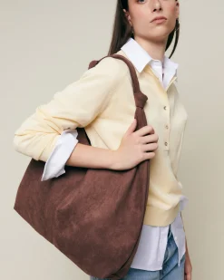 Misako Bolso hobo grande efecto ante con neceser extraíble