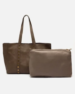 Misako Bolso shopper grande con neceser extraíble y detalles metálicos