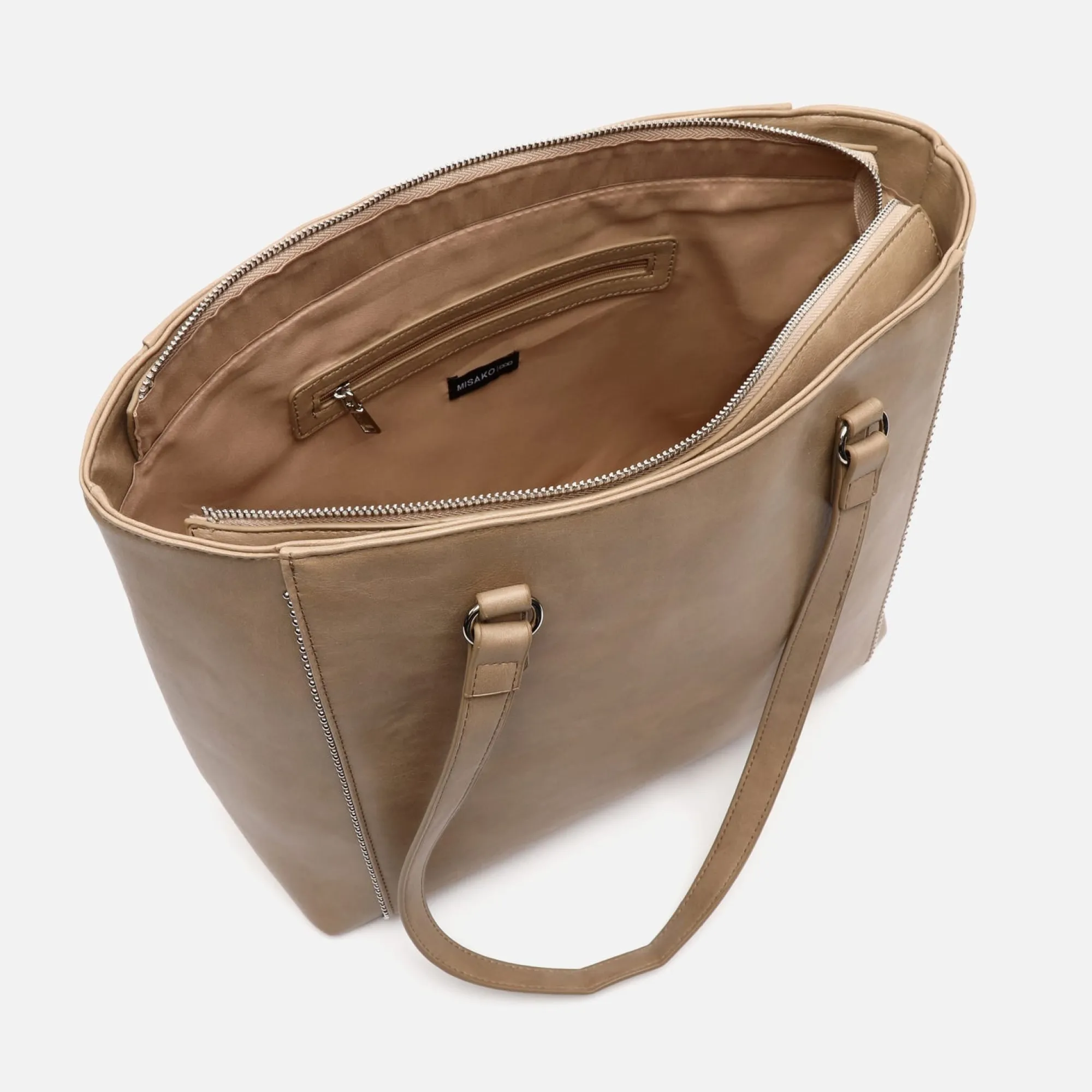 Misako Bolso shopper grande con detalles metálicos