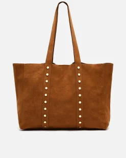 Misako Bolso shopper grande efecto ante con neceser extraíble y detalles metálicos