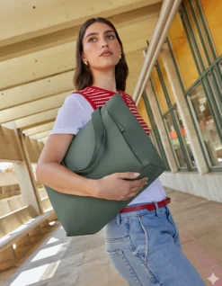 Misako Bolso shopper grande en nylon con bolsillo para portátil (15