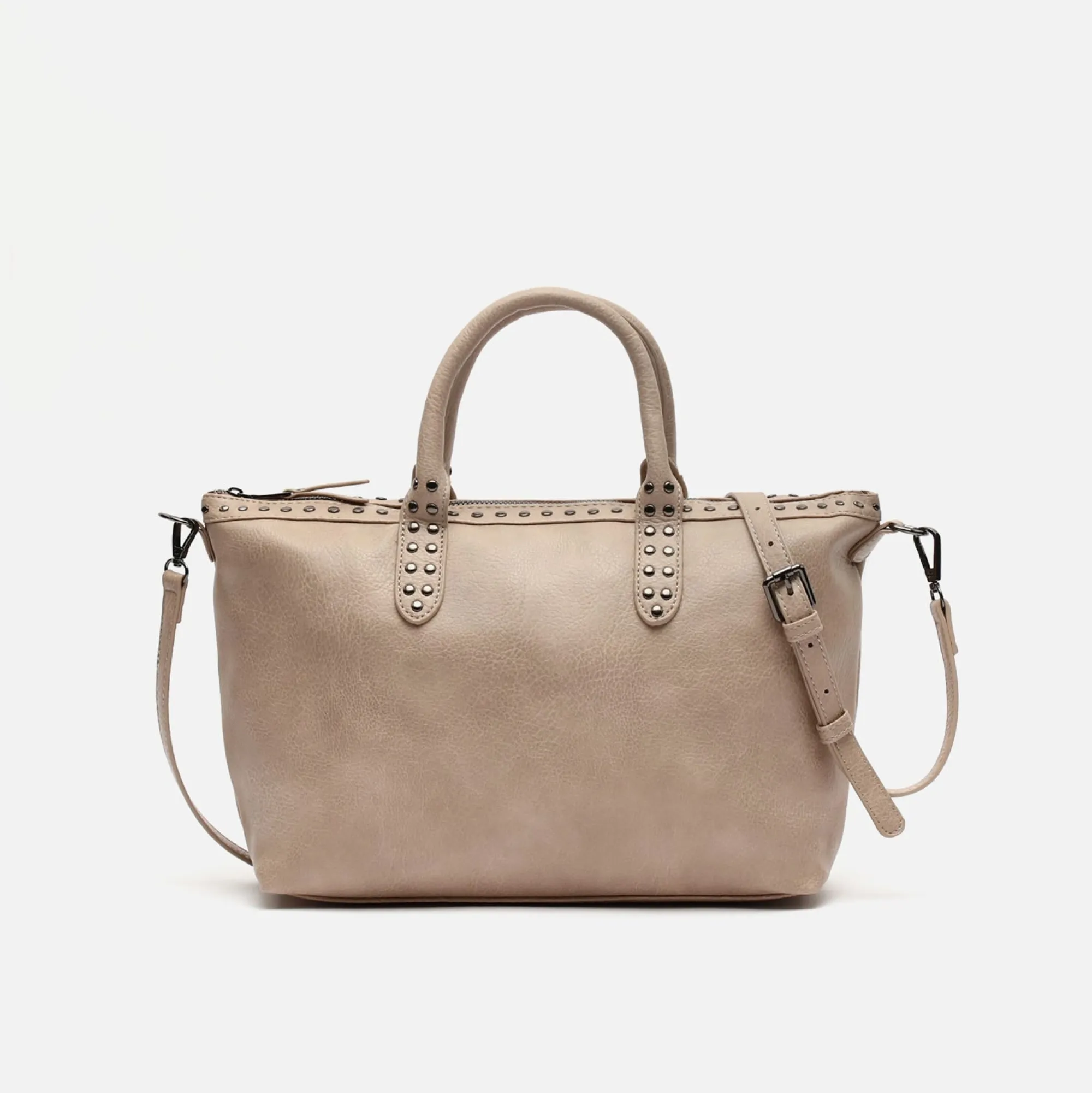 Misako Bolso tote con asa bandolera y detalles metálicos