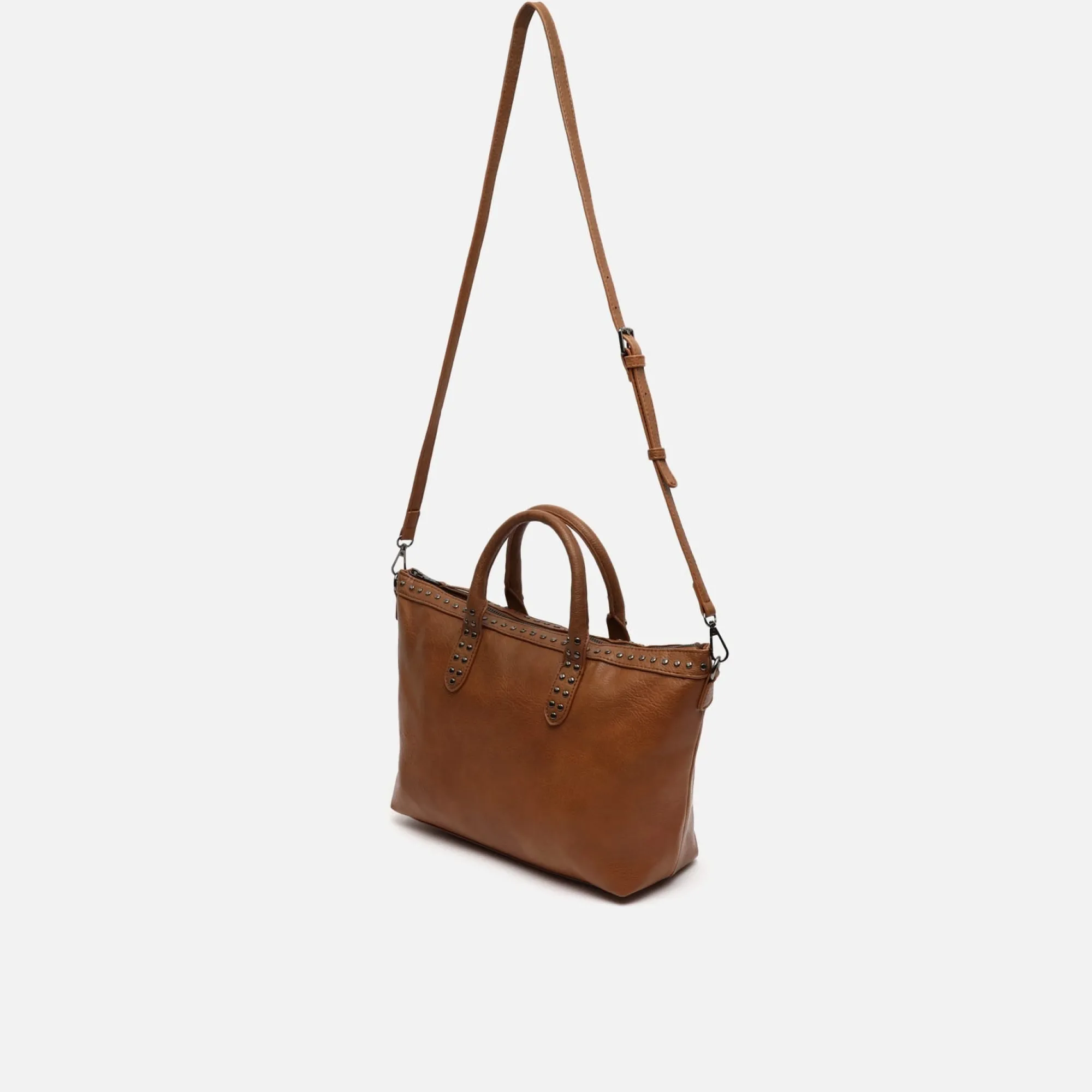 Misako Bolso tote con asa bandolera y detalles metálicos