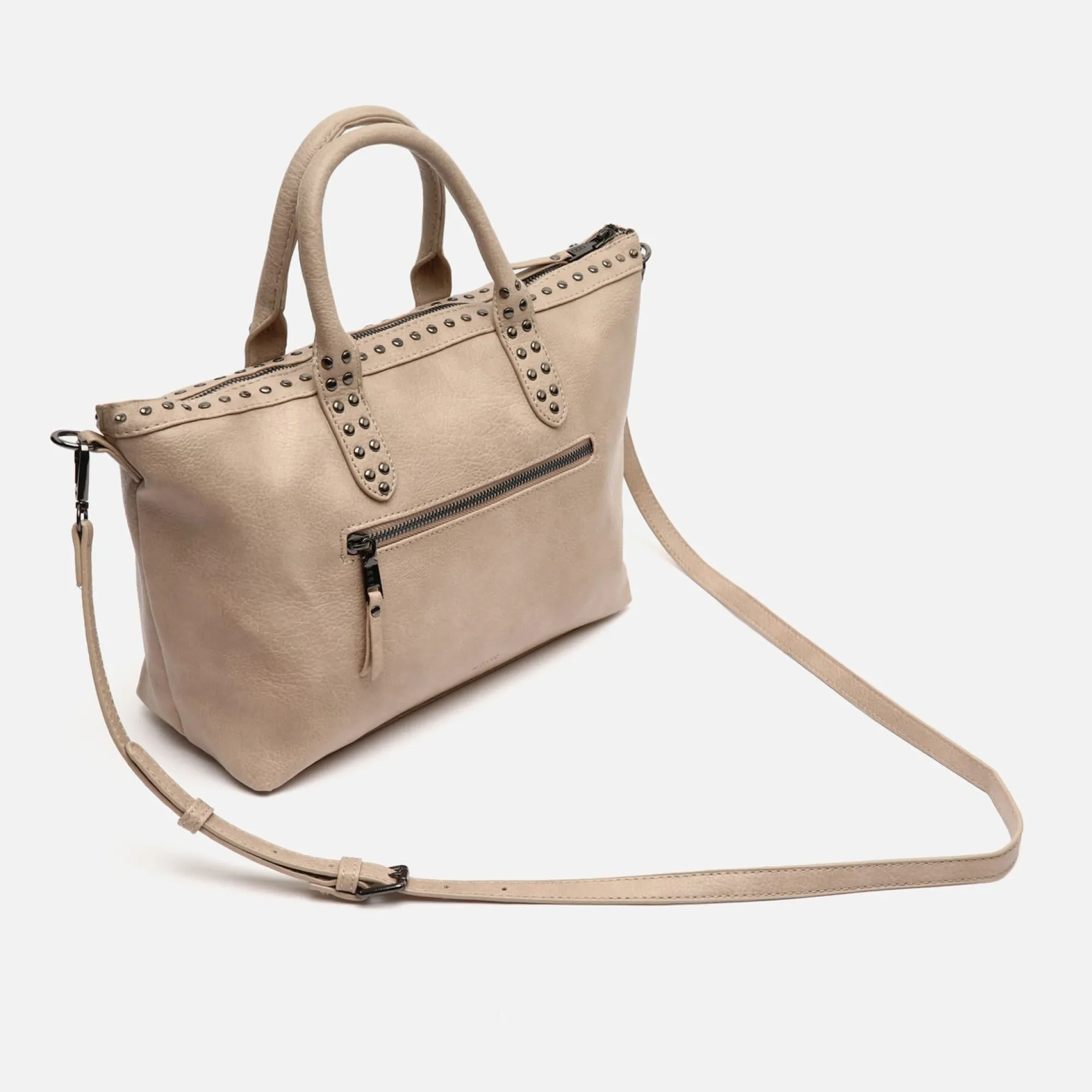 Misako Bolso tote con asa bandolera y detalles metálicos