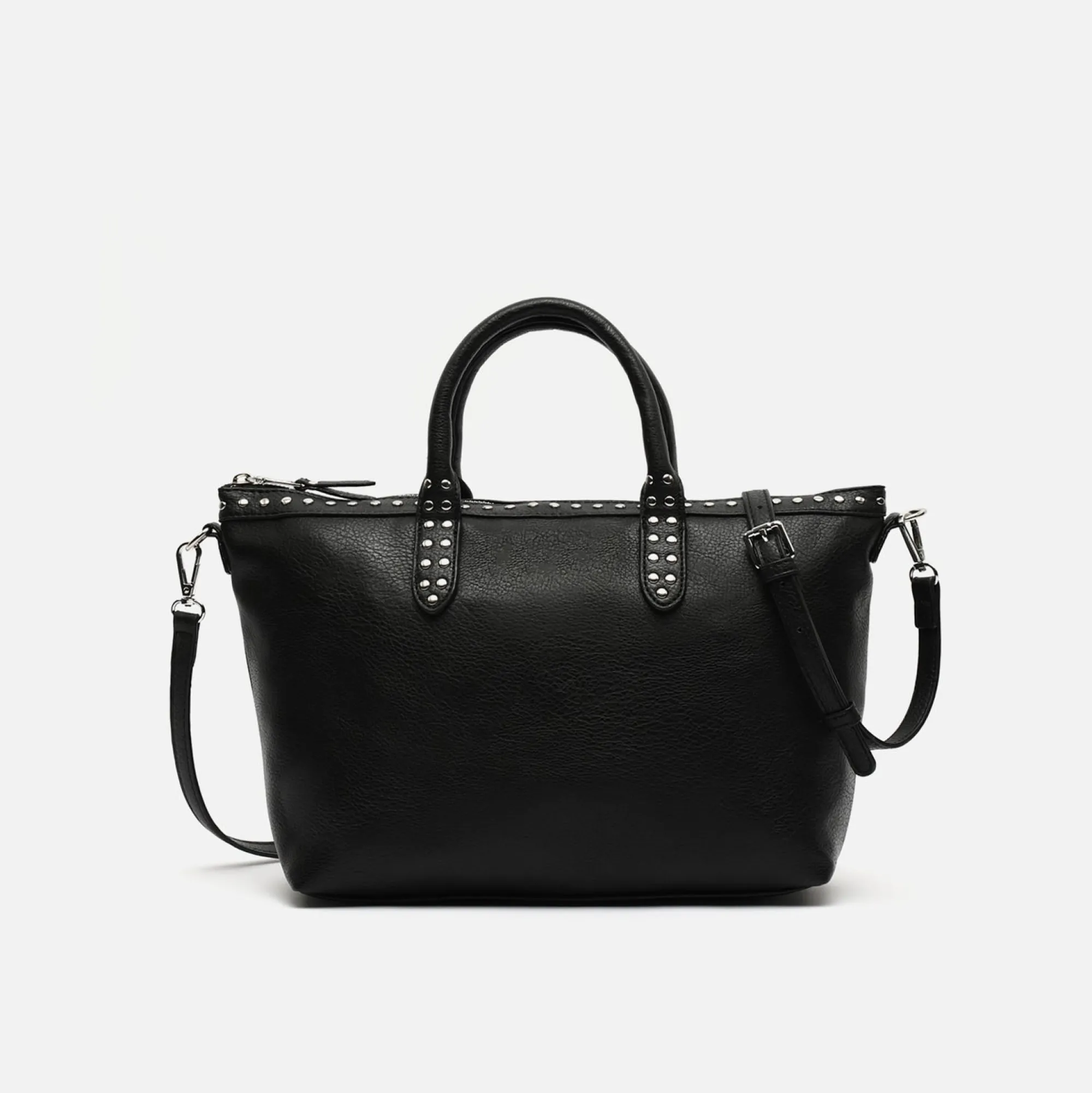Misako Bolso tote con asa bandolera y detalles metálicos