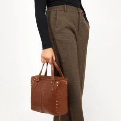 Misako Bolso tote mediano con asa bandolera extraíble y detalles metálicos