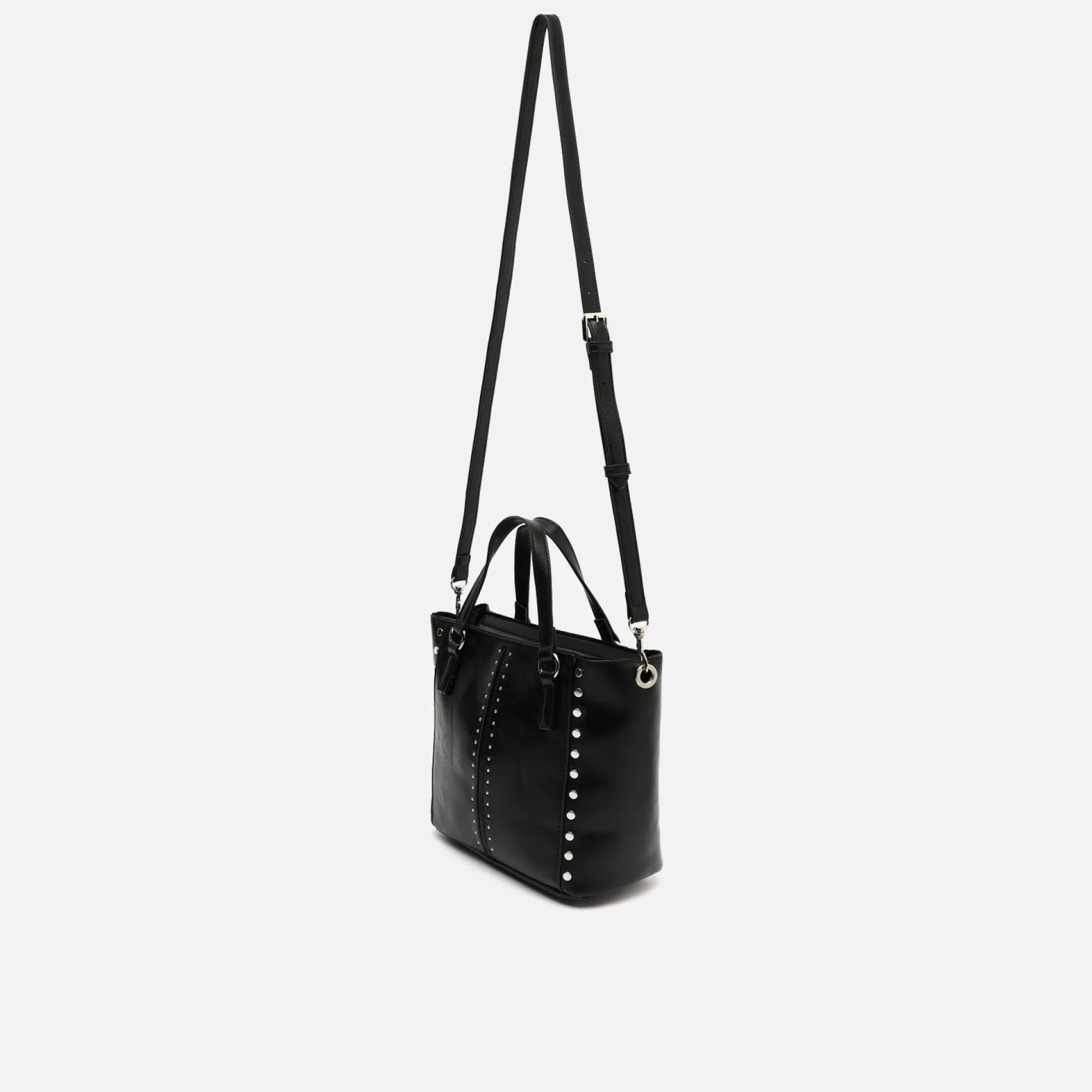 Misako Bolso tote mediano con asa bandolera extraíble y detalles metálicos