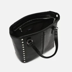 Misako Bolso tote mediano con asa bandolera extraíble y detalles metálicos