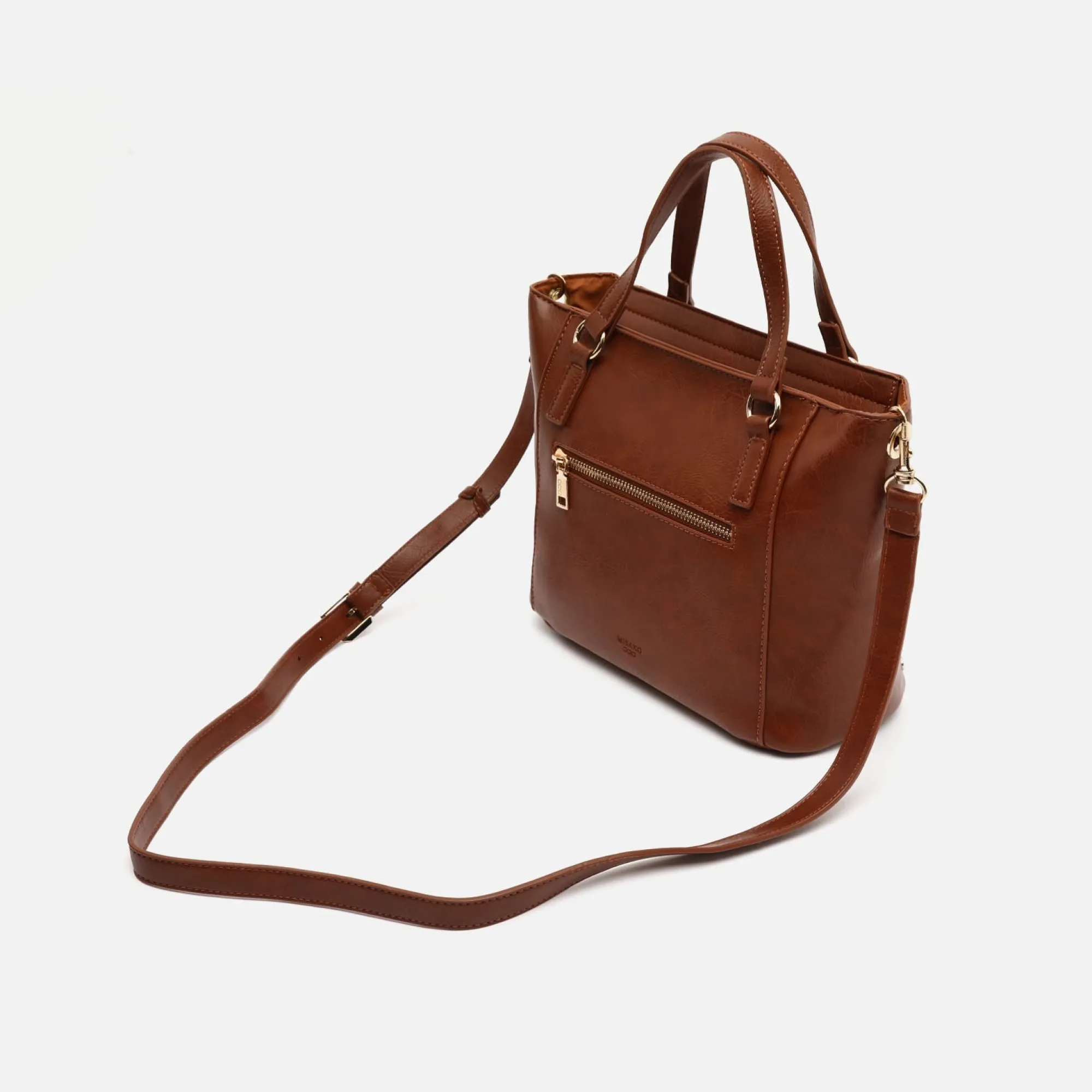 Misako Bolso tote mediano con asa bandolera extraíble y detalles metálicos