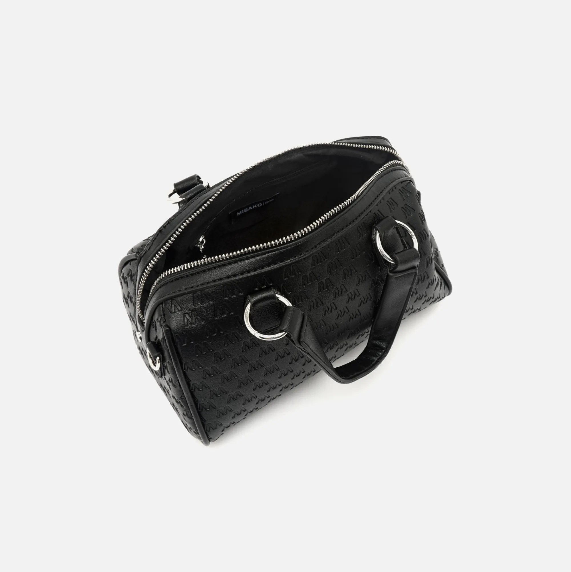 Misako Bolso tote pequeño con asa bandolera extraíble y estampado monogram