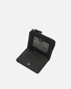 Hombre Misako Cartera con compartimento para billetes, tarjetas y monedas con cierre