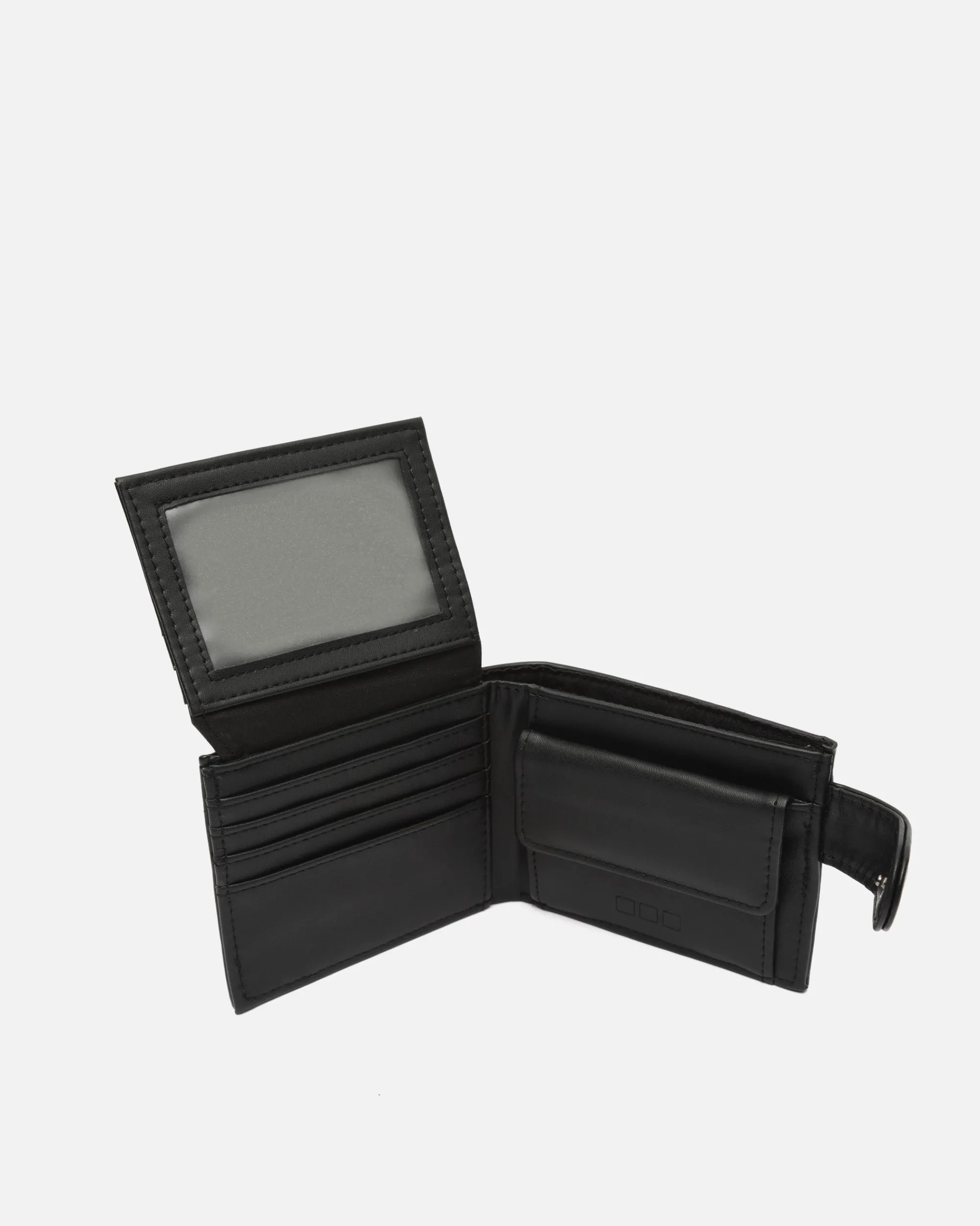 Hombre Misako Cartera con compartimento para billetes, tarjetas y monedas con cierre