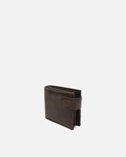 Hombre Misako Cartera con compartimento para billetes, tarjetas y monedas con cierre
