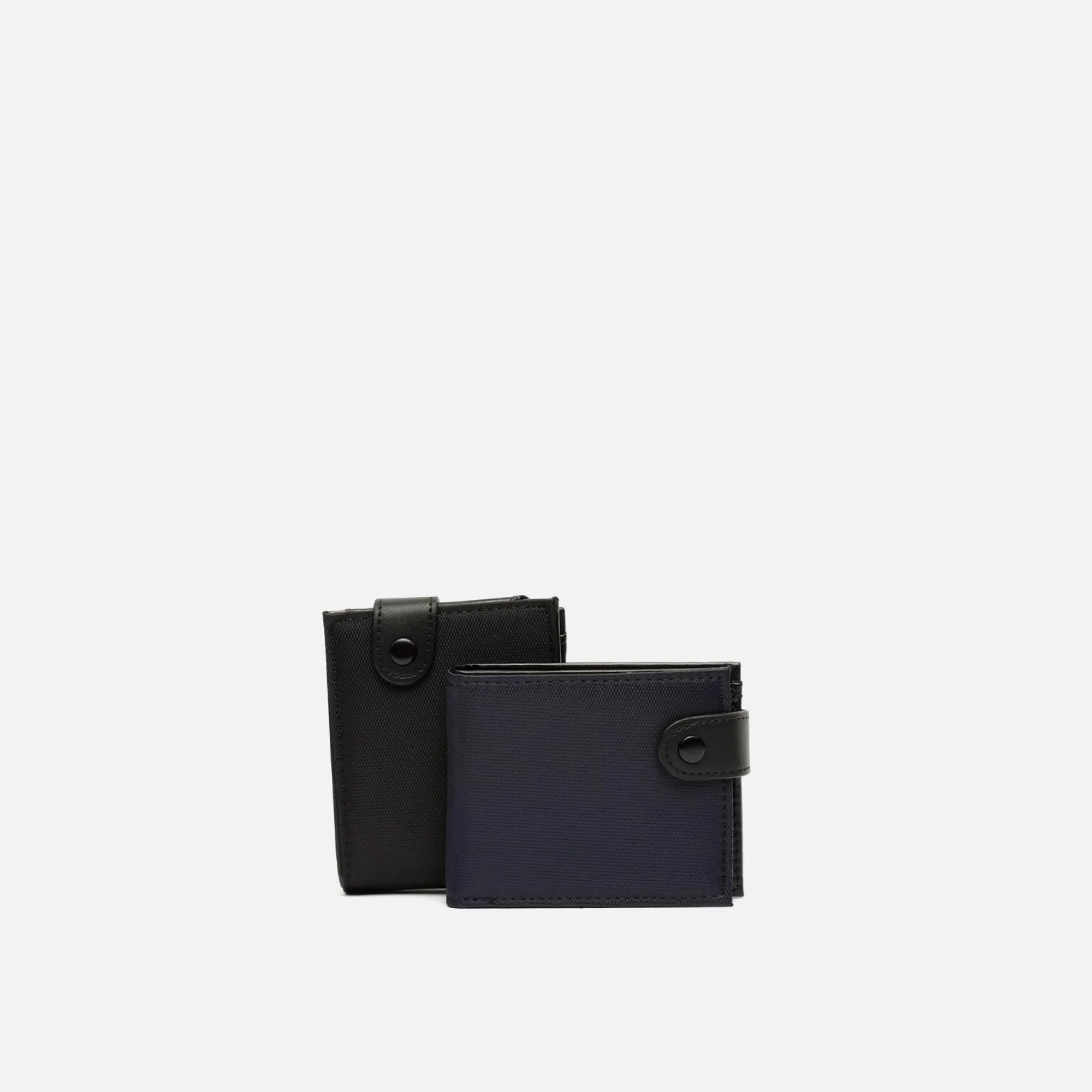 Hombre Misako Cartera con compartimento para billetes, tarjetas y monedas con cierre