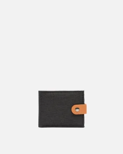 Hombre Misako Cartera con compartimento para billetes, tarjetas y monedas con cierre