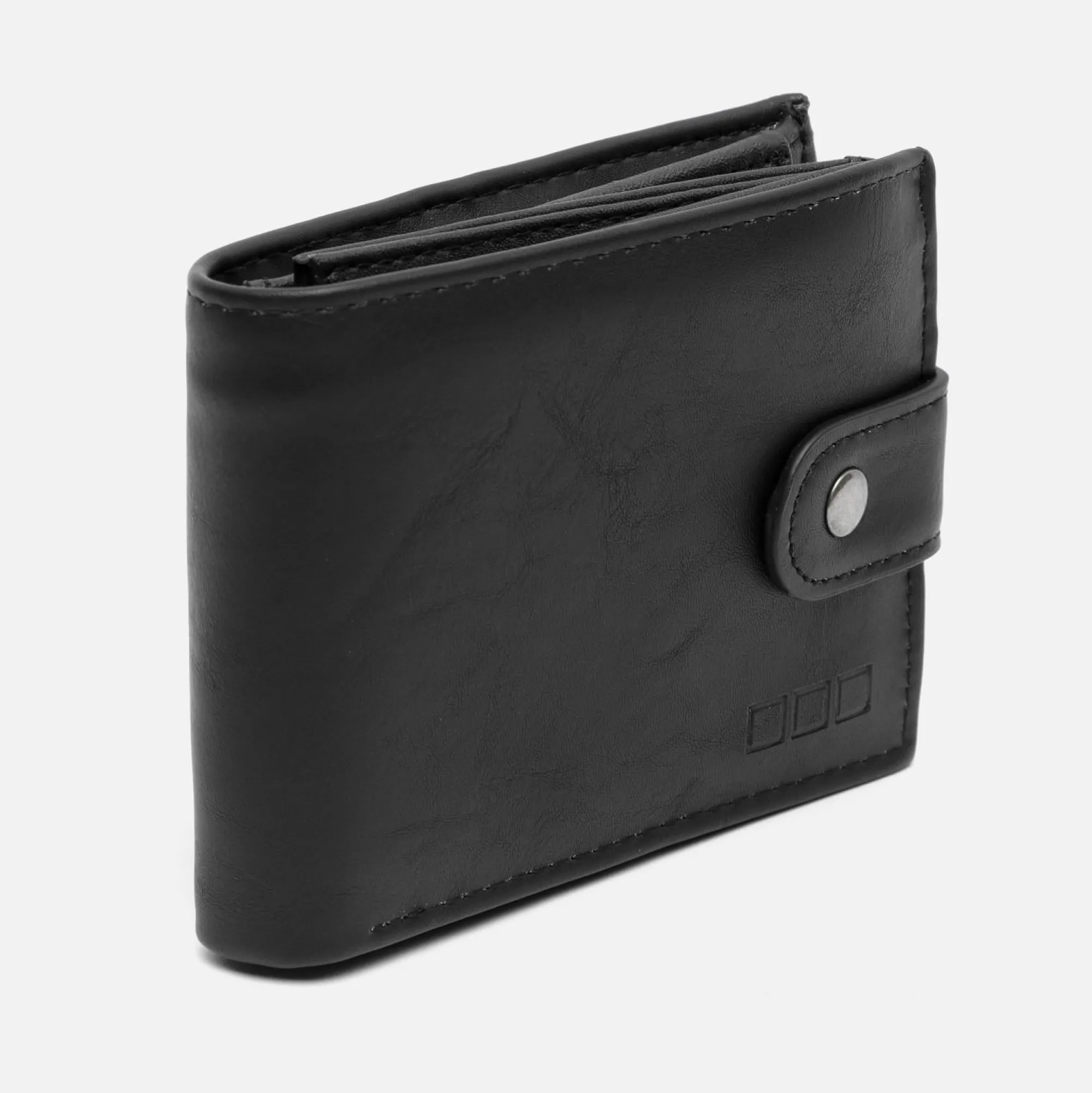 Hombre Misako Cartera con compartimento para billetes, tarjetas y monedas con cierre