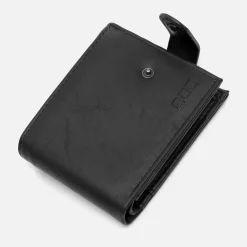 Hombre Misako Cartera con compartimento para billetes, tarjetas y monedas con cierre