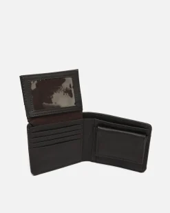 Hombre Misako Cartera con compartimento para billetes, tarjetas y monedas
