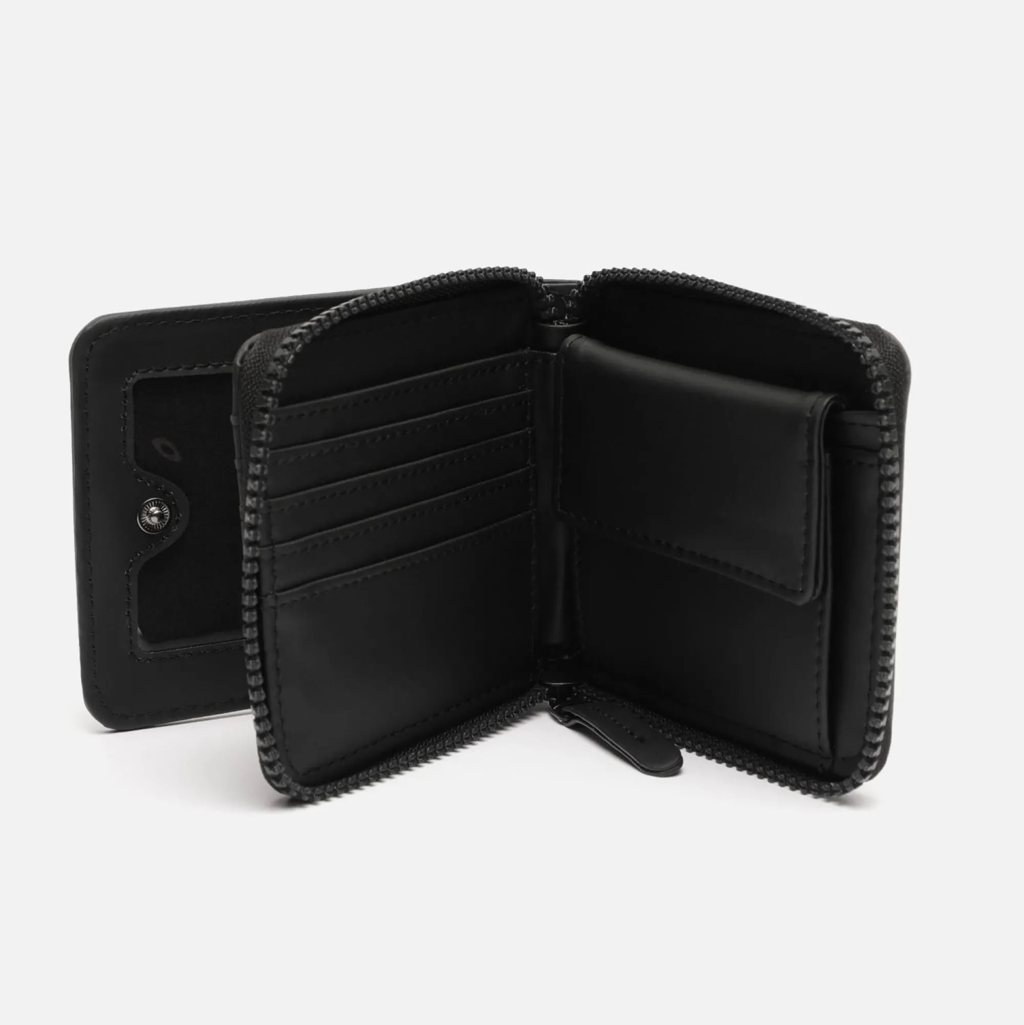 Hombre Misako Cartera con tarjetas y monedas con cierrre de cremallera
