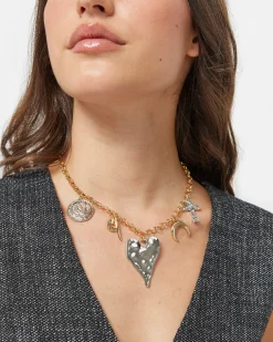 Misako Collar corto bicolor con detalles maxi