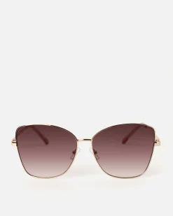 Misako Gafas de sol cuadradas con montura metálica
