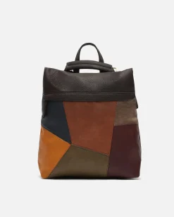 Misako Mochila antirrobo con estampado patchwork