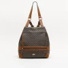 Misako Mochila antirrobo con estampado monograma
