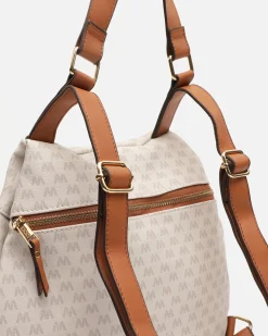 Misako Mochila antirrobo con estampado monograma