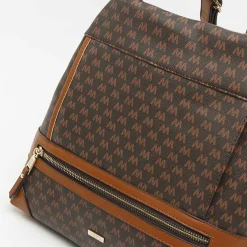 Misako Mochila antirrobo con estampado monograma