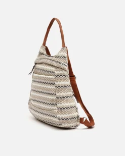 Misako Mochila antirrobo con estampado jacquard