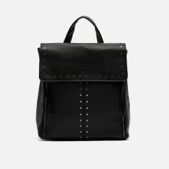 Misako Mochila con solapa y detalles metálicos