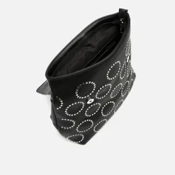Misako Mochila con solapa y detalles metálicos