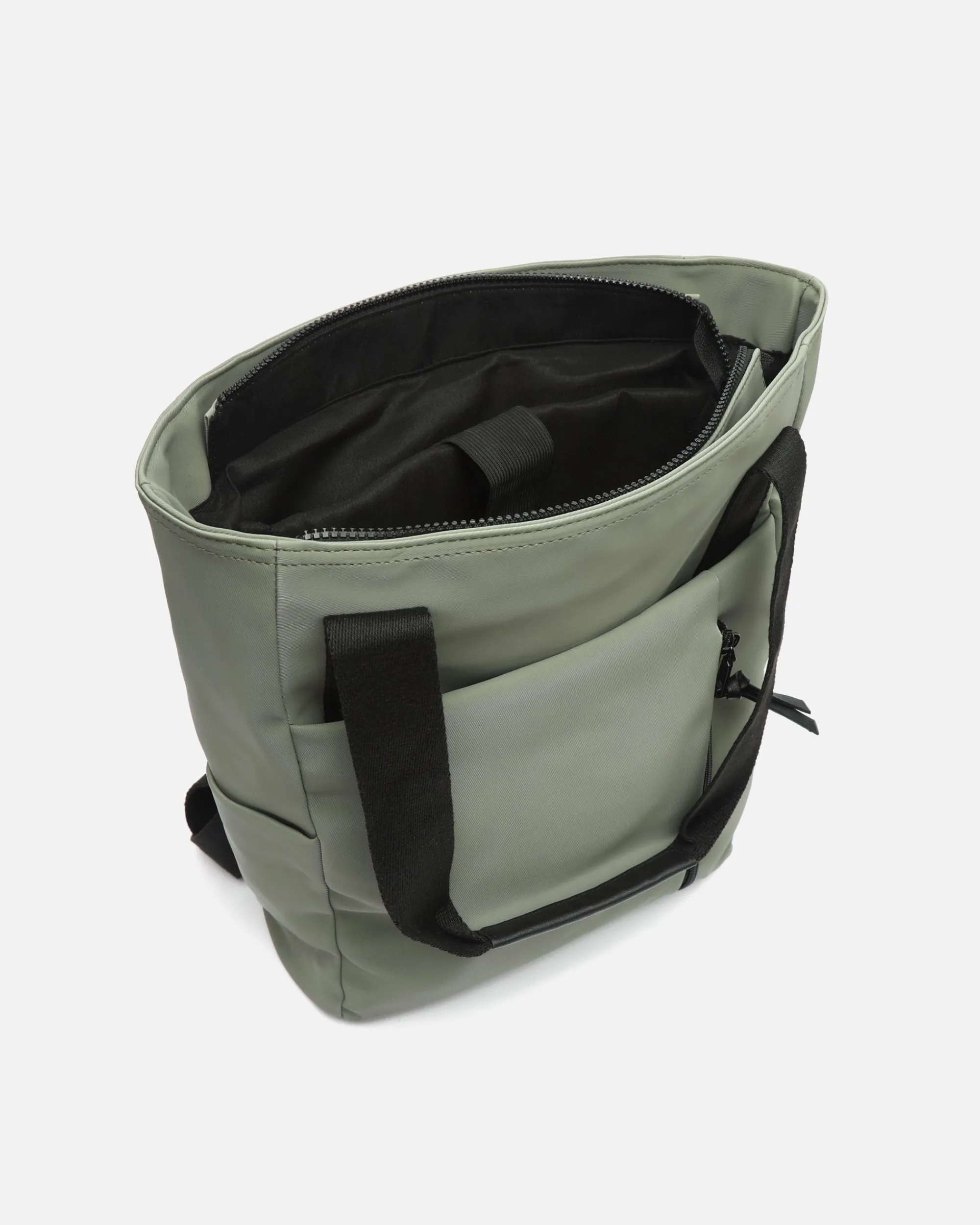 Misako Mochila grande en nylon con bolsillo para portátil (14") y asa de hombro