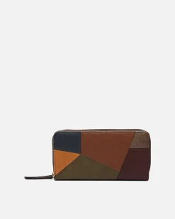 Misako Monedero grande con estampado patchwork