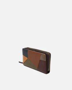 Misako Monedero grande con estampado patchwork