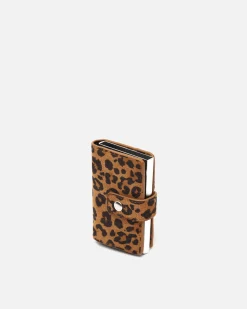Misako Monedero pequeño animal print con compartimento para billetes y tarjetas