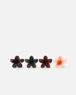 Misako Pack de pinzas de pelo pequeñas en forma de flor