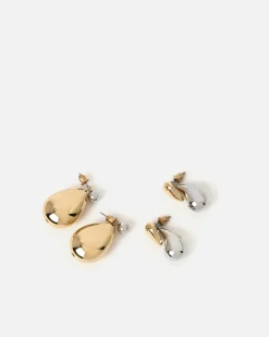Misako Pack pendientes gota bicolor