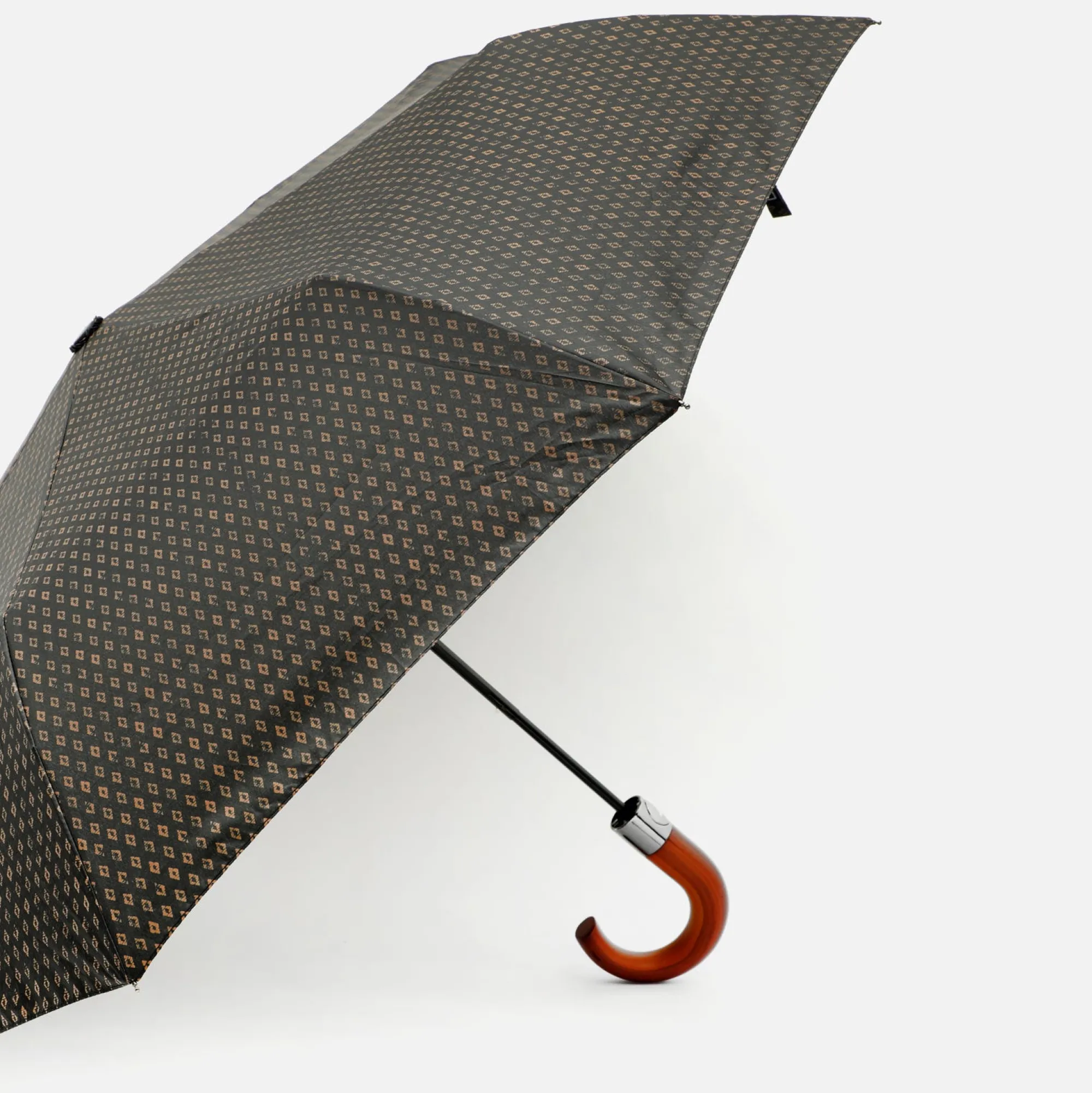 Hombre Misako Paraguas plegable estampado de rombos